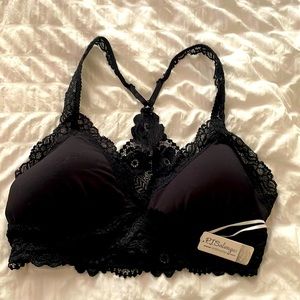 PJ Salvage intimates bralette black M NWT